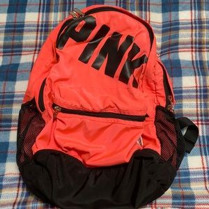 Victoria secret/ pink bright neon pink backpack
